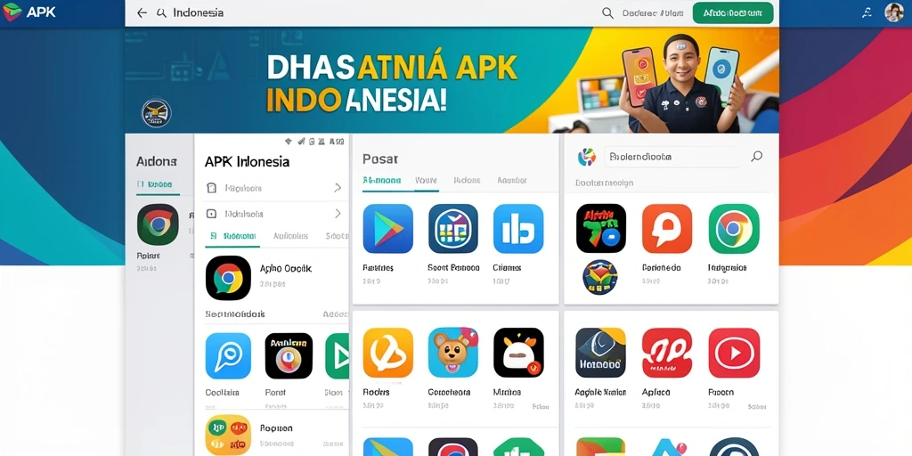 Tampilan karakter yang berwarna-warni dan menarik.