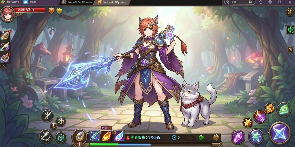 Screenshot menampilkan antarmuka permainan yang menarik.