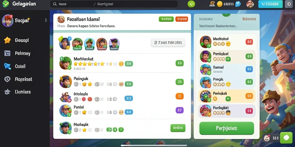 Menampilkan karakter utama dalam aksi yang mendebarkan.