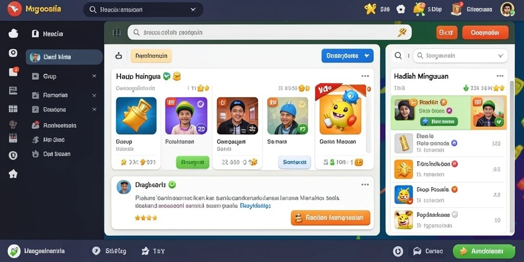 Tampilan utama aplikasi WIN777 yang menarik dan intuitif.